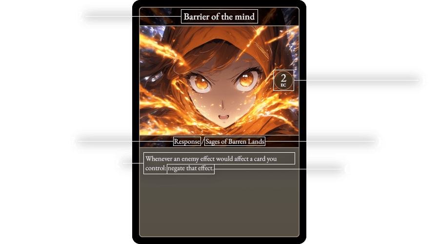 Response card in Final Fracture TCG